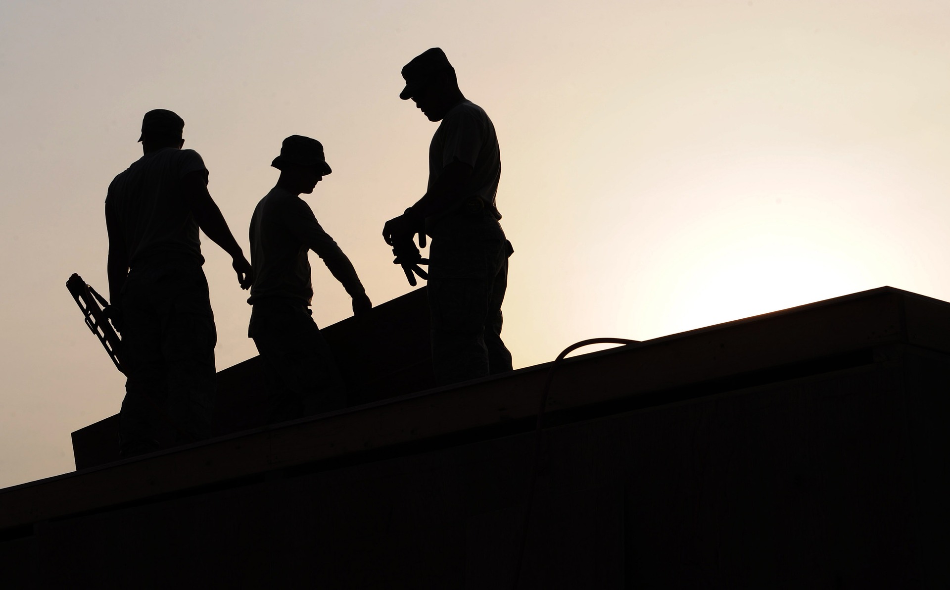workers on roof